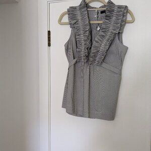 BCBGMaxAria Striped Sleeveless Shirt
